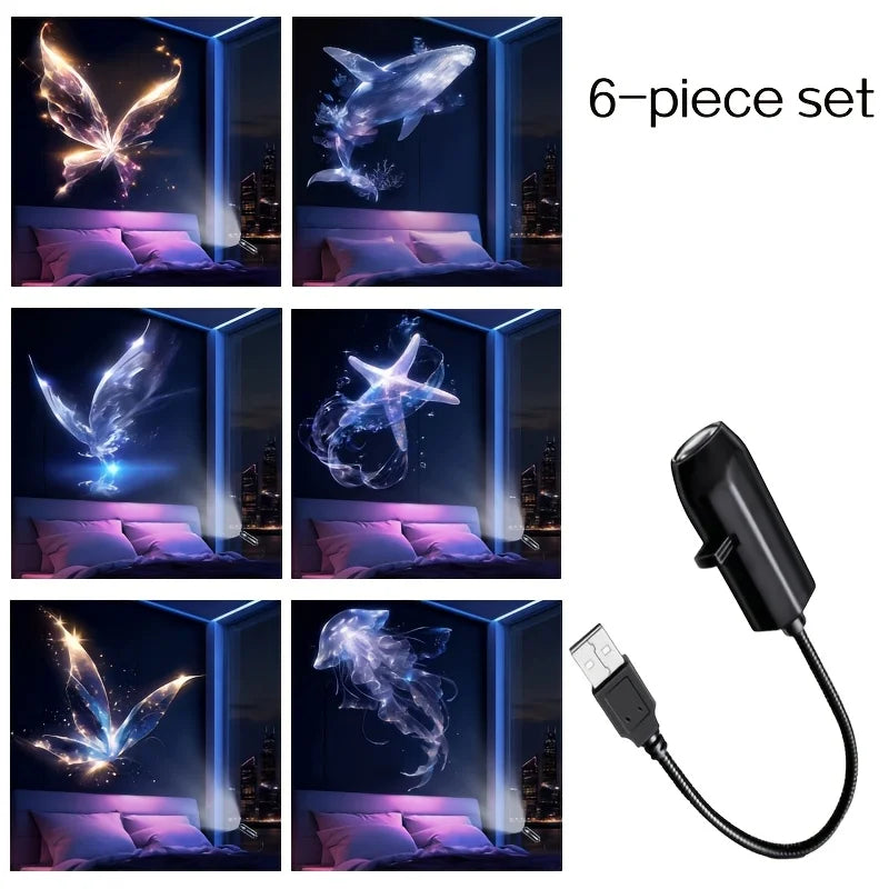 LED Ocean Projection USB Night Light