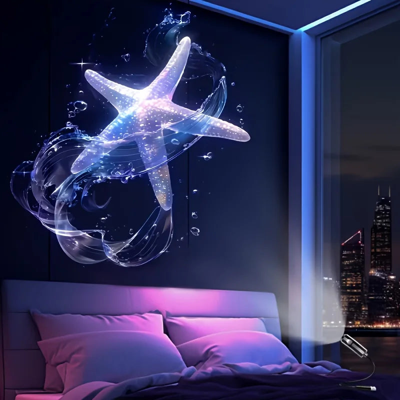 LED Ocean Projection USB Night Light