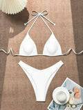 Biquíni Feminino Cortininha Cintura Alta – Conjunto 2 Peças Moda Praia