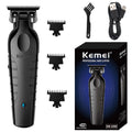 Kemei 2299 Máquina de Acabamento Profissional Sem Fio Zero Gap Recarregável | Lâmina em Aço Carbono | Barba, Contornos e Acabamentos