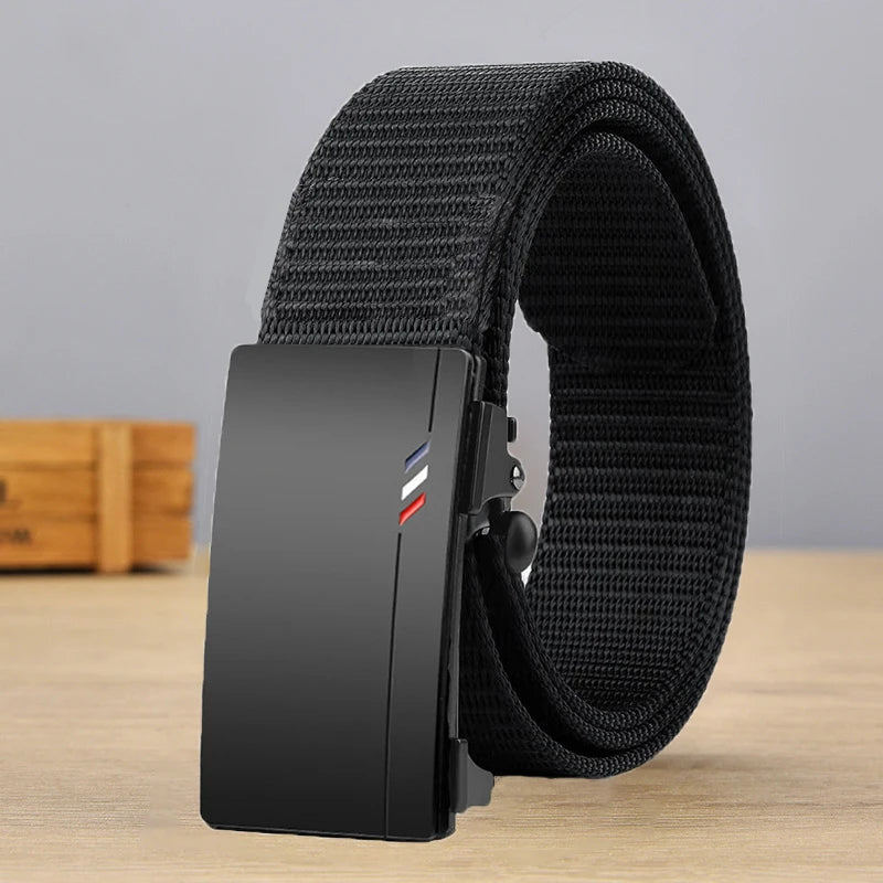 Cinto Masculino Tático em Nylon com Fivela Automática | Ajustável, Resistente e Confortável