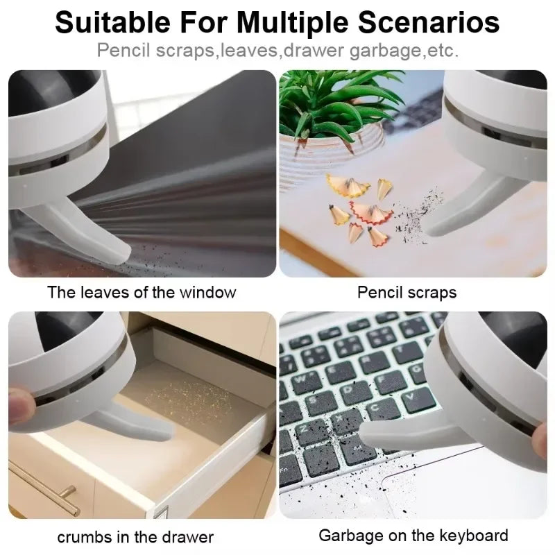 NOVORA™ Mini USB Vacuum Cleaner – Portable Cordless Desktop, Keyboard & Car Cleaning Tool