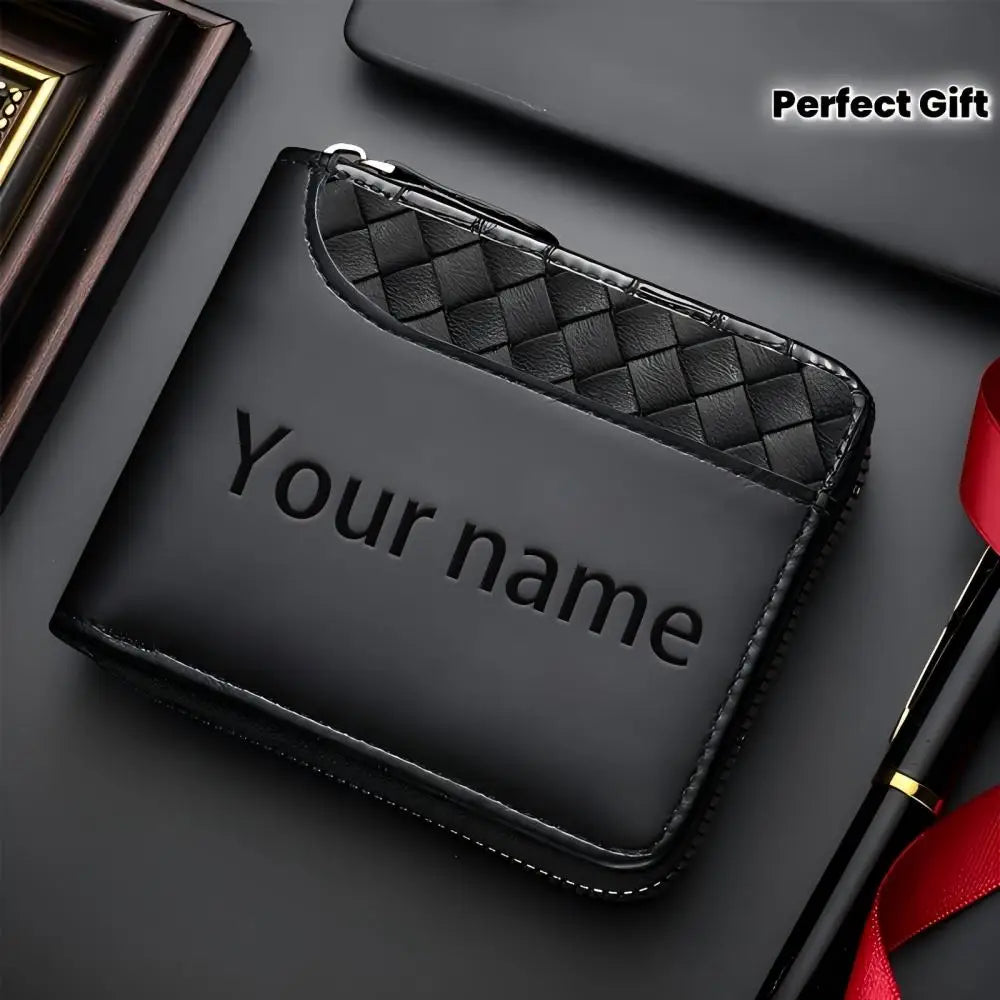 Personalized Men's Faux Leather Wallet