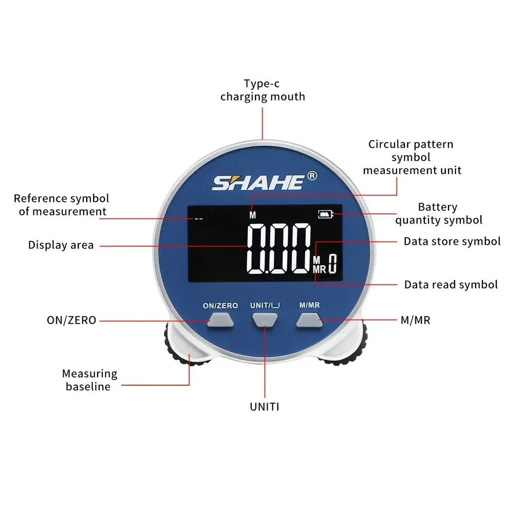 NOVORA™ Digital Rolling Tape Measure – Rechargeable Electronic Measuring Tool with LCD Display, Multi-Surface Precision & Memory Function