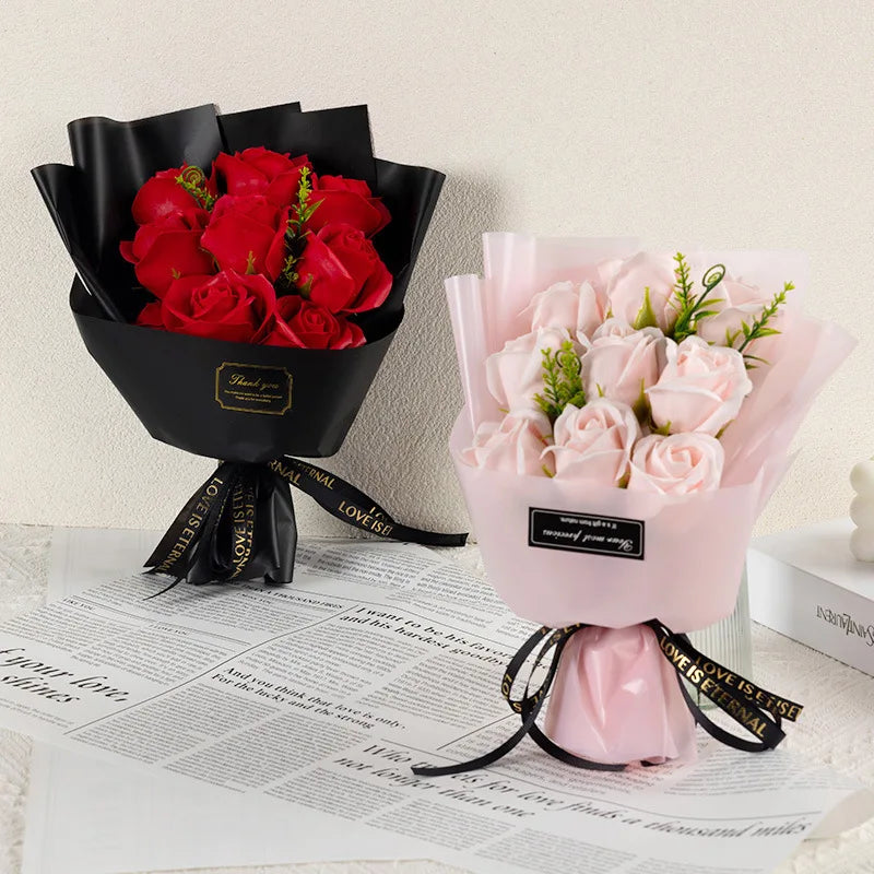 Buquê de Rosas em Seda Premium – Presente Romântico