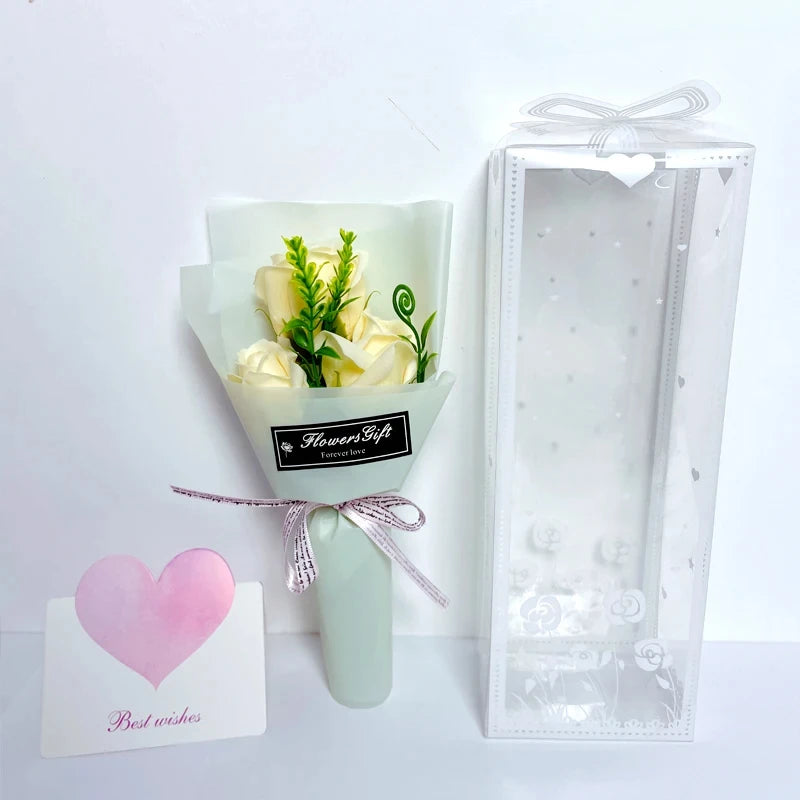 Bouquet Eterno com Rosa Artificial – Presente Romântico