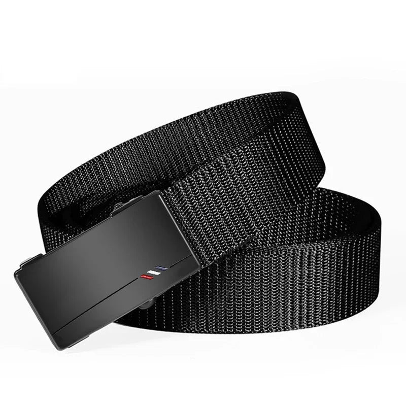 Cinto Masculino Tático em Nylon com Fivela Automática | Ajustável, Resistente e Confortável