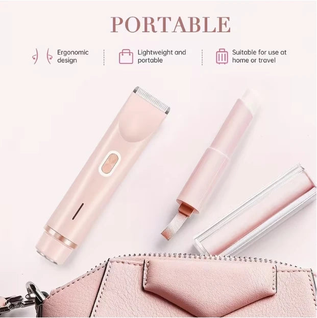 NOVORA Glide™ | Women's Waterproof Bikini Trimmer with Ceramic Blades & USB Charging – Painless, Precise & Gentle on Skin