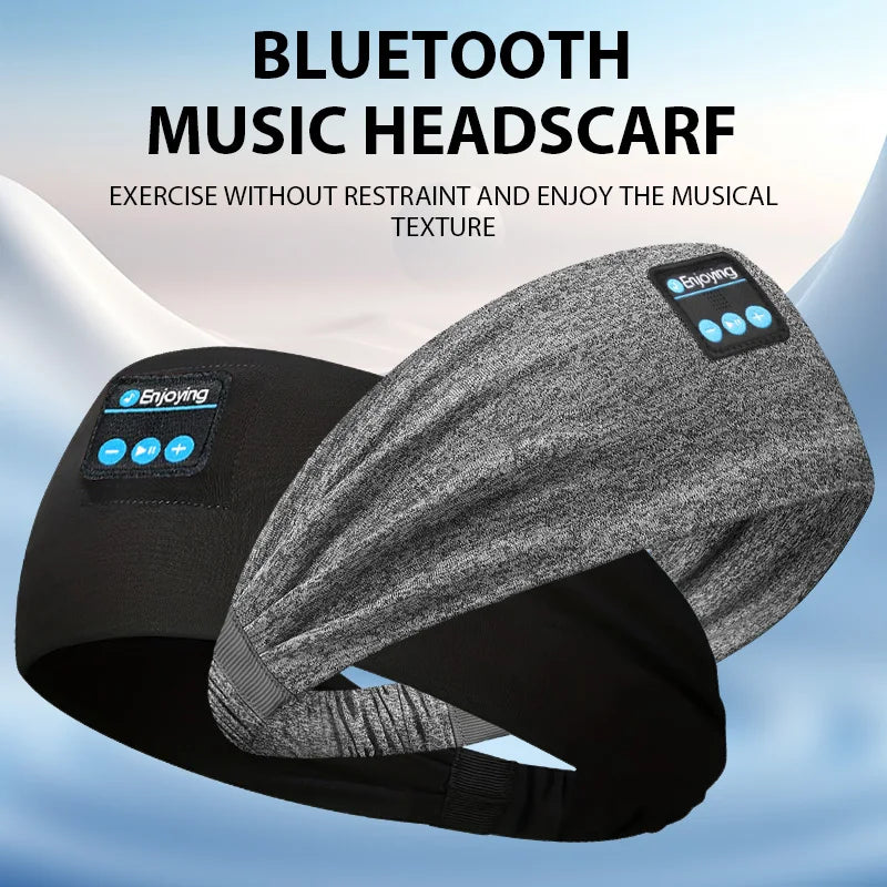 Faixa Bluetooth para Dormir com Auriculares Integrados | Banda Desportiva Sem Fios para Sono, Corrida, Yoga e Relaxamento