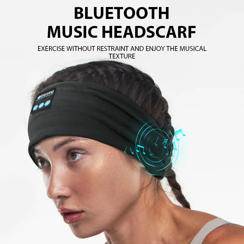 Faixa Bluetooth para Dormir com Auriculares Integrados | Banda Desportiva Sem Fios para Sono, Corrida, Yoga e Relaxamento