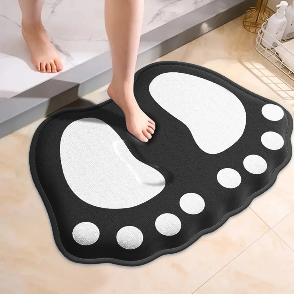 Tapete Antiderrapante Pata de Urso Premium | Super Absorvente, Macio e Secagem Rápida