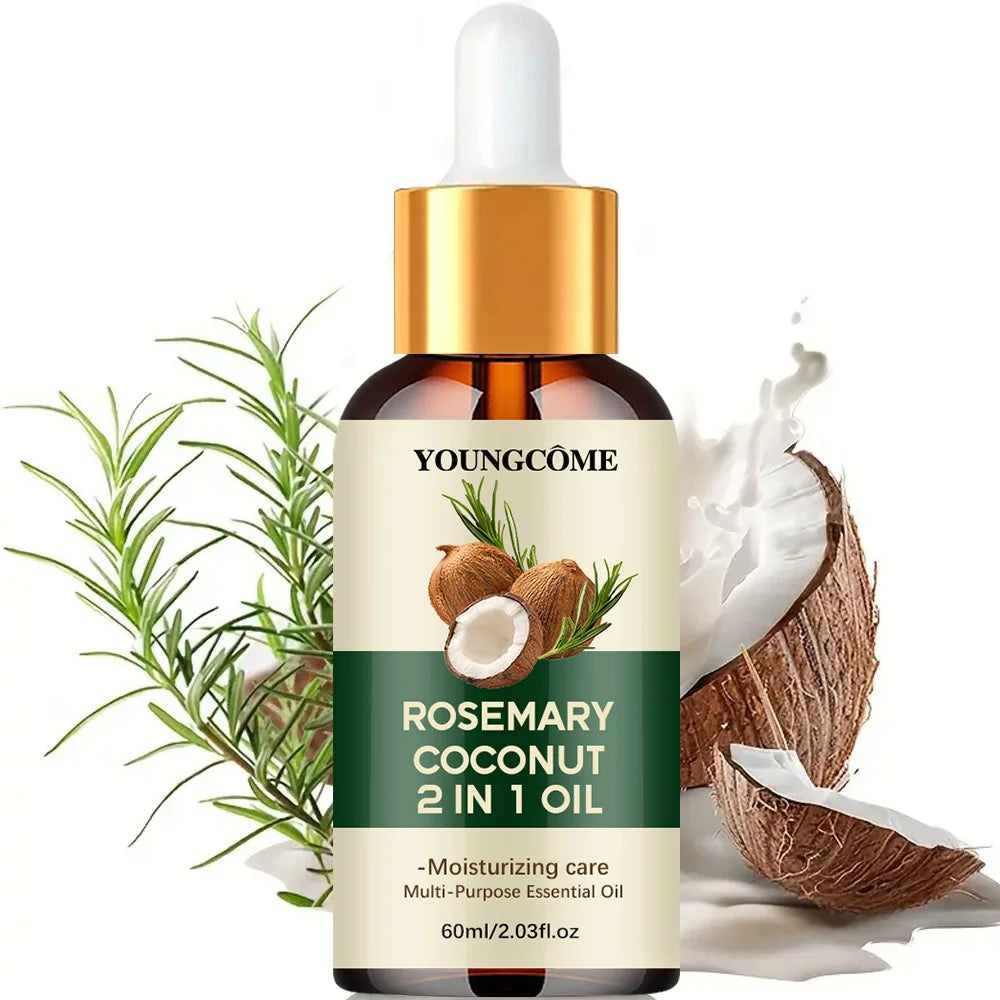 Óleo de Alecrim Premium para Crescimento Capilar | Fortalece, Nutre e Reduz a Queda | 40ml e 60ml