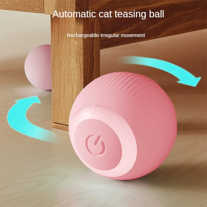 Bola Inteligente Interativa para Gatos | Recarregável por USB | Movimento Automático