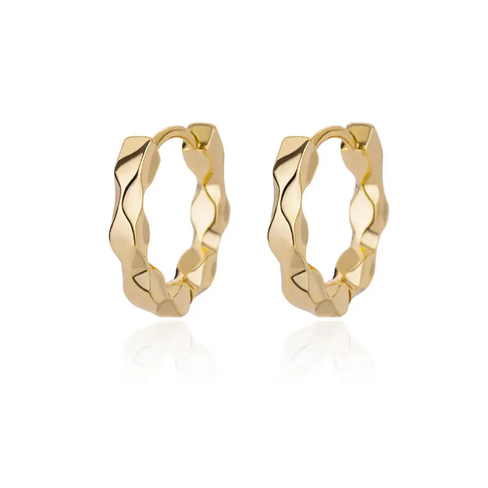 Brincos Chunky Vintage em Aço Inoxidável Dourado | NOVORA