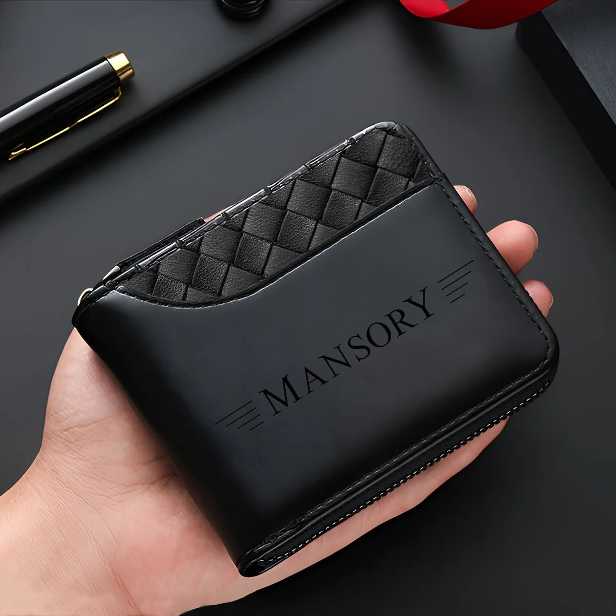 Personalized Men's Faux Leather Wallet