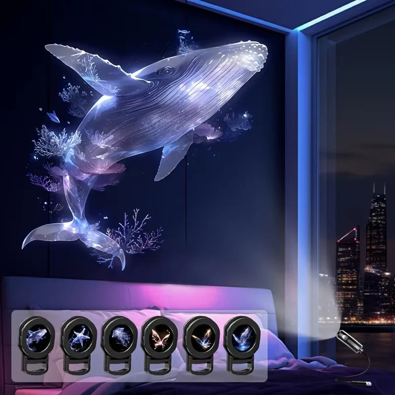 LED Ocean Projection USB Night Light