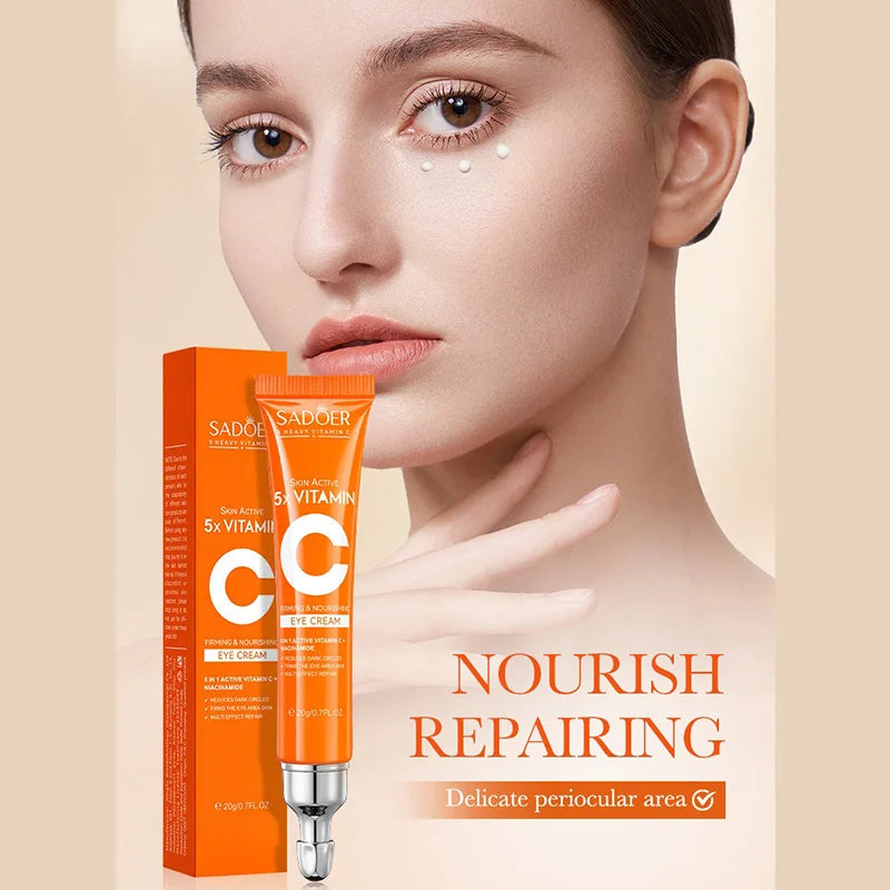 Creme de Olhos Vitamina C Anti-Olheiras e Bolsas – Firmeza e Hidratação