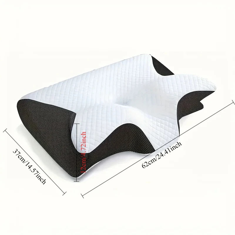 Almofada Ortopédica Ergonómica Premium | Espuma Memory Foam para Alívio das Dores Cervicais e Sono Perfeito