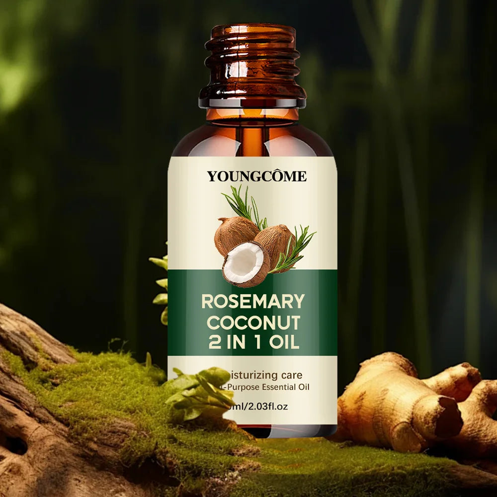 Óleo de Alecrim Premium para Crescimento Capilar | Fortalece, Nutre e Reduz a Queda | 40ml e 60ml