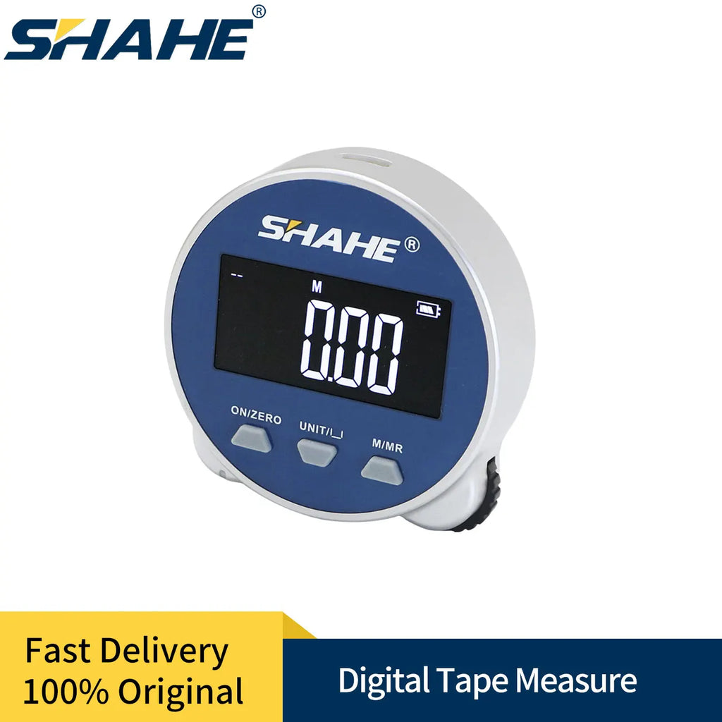 NOVORA™ Digital Rolling Tape Measure – Rechargeable Electronic Measuring Tool with LCD Display, Multi-Surface Precision & Memory Function