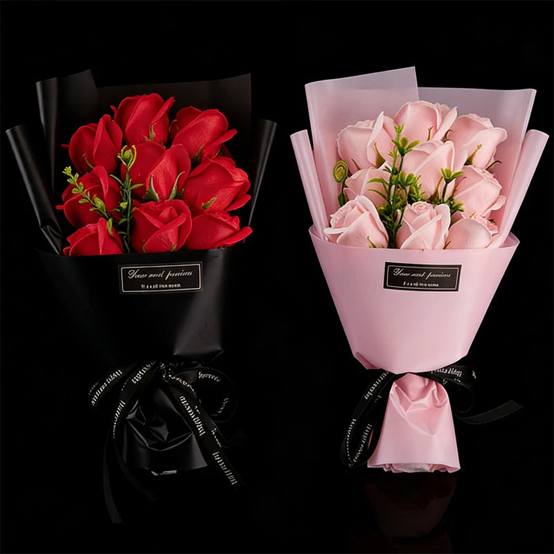 Buquê de Rosas em Seda Premium – Presente Romântico