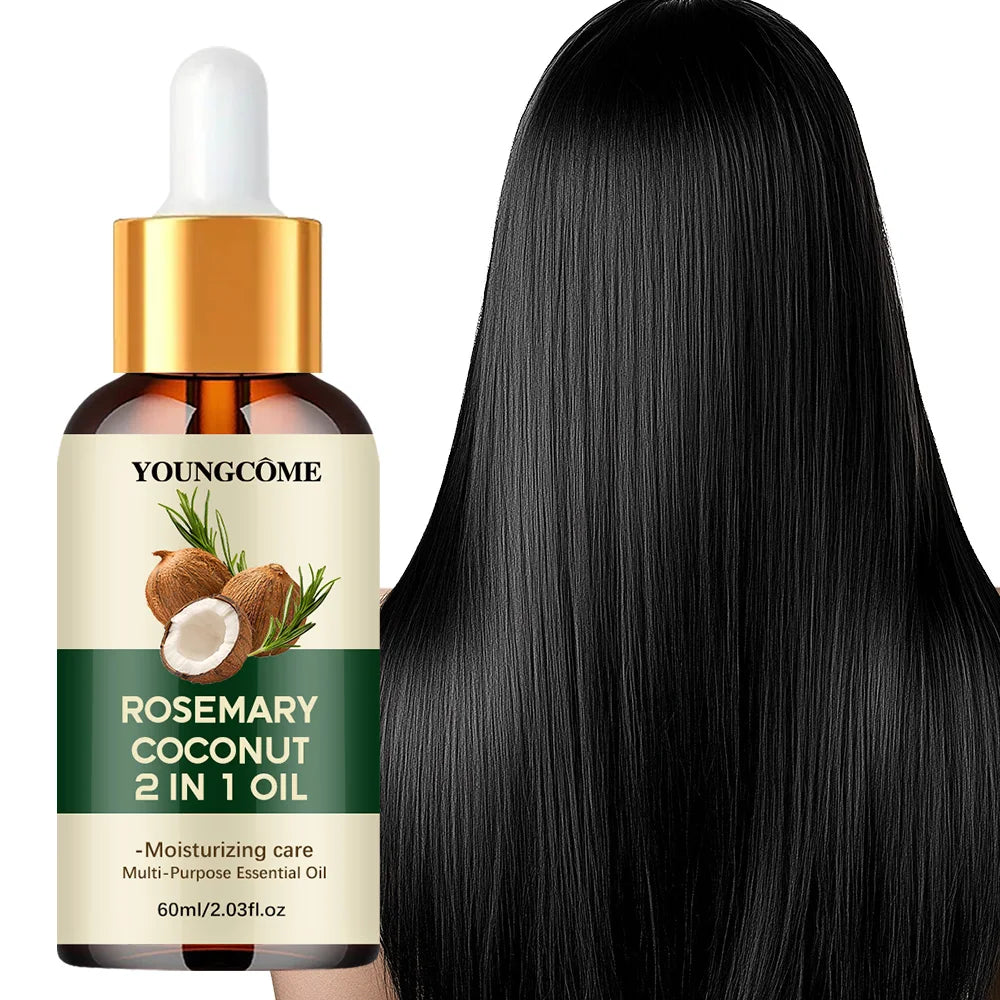 Óleo de Alecrim Premium para Crescimento Capilar | Fortalece, Nutre e Reduz a Queda | 40ml e 60ml