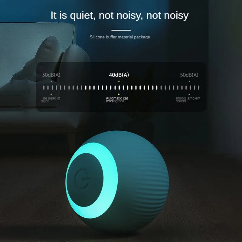 Bola Inteligente Interativa para Gatos | Recarregável por USB | Movimento Automático