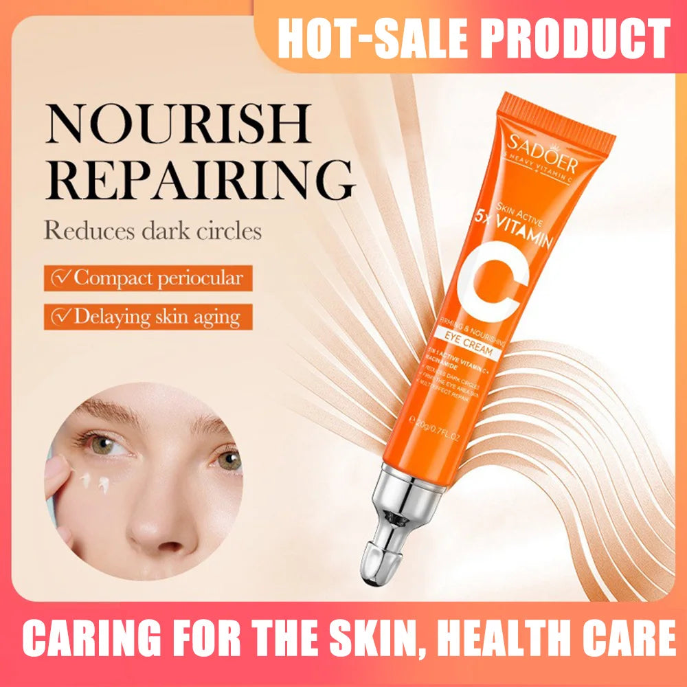 Creme de Olhos Vitamina C Anti-Olheiras e Bolsas – Firmeza e Hidratação