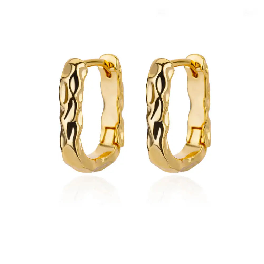 Brincos Chunky Vintage em Aço Inoxidável Dourado | NOVORA