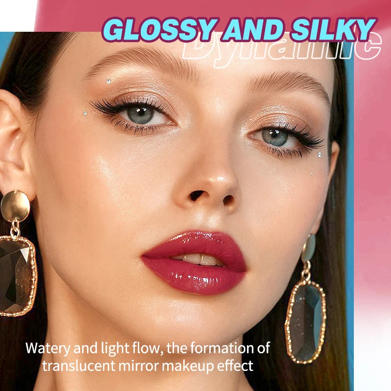 NOVORA MirrorGloss™ | Long-Lasting Mirrored Lip Gloss Jelly – Intense Hydration and Glass-Like Shine