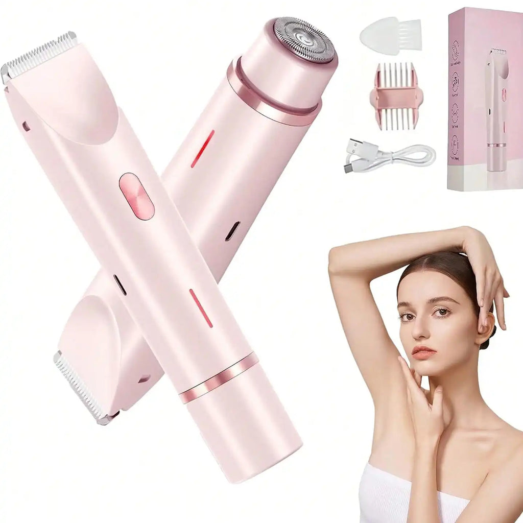 NOVORA Glide™ | Women's Waterproof Bikini Trimmer with Ceramic Blades & USB Charging – Painless, Precise & Gentle on Skin