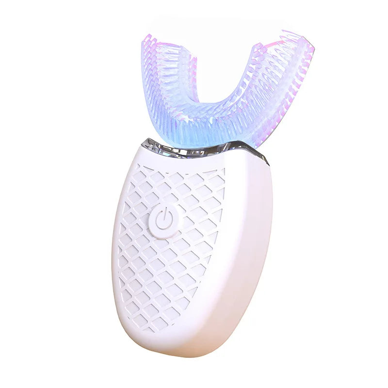 360° U-Type Sonic Electric Toothbrush | Automatic USB Rechargeable Teeth Cleaner with LED Whitening