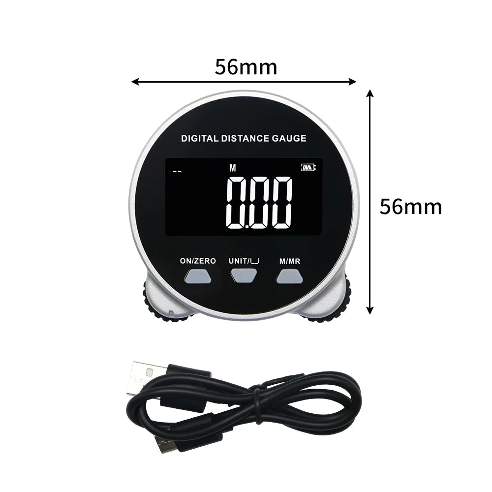 NOVORA™ Digital Rolling Tape Measure – Rechargeable Electronic Measuring Tool with LCD Display, Multi-Surface Precision & Memory Function