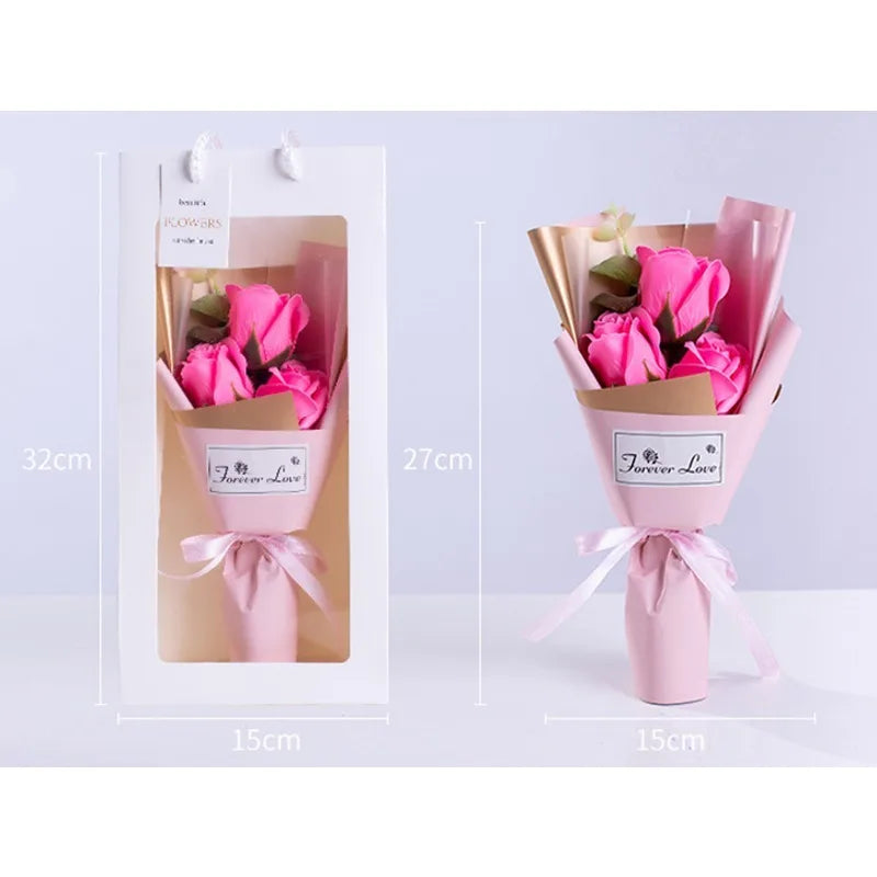 Bouquet Eterno com Rosa Artificial – Presente Romântico