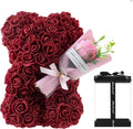 Urso de Rosas 25cm em Espuma – Presente Romântico para Dia dos Namorados, Aniversário e Ocasiões Especiais