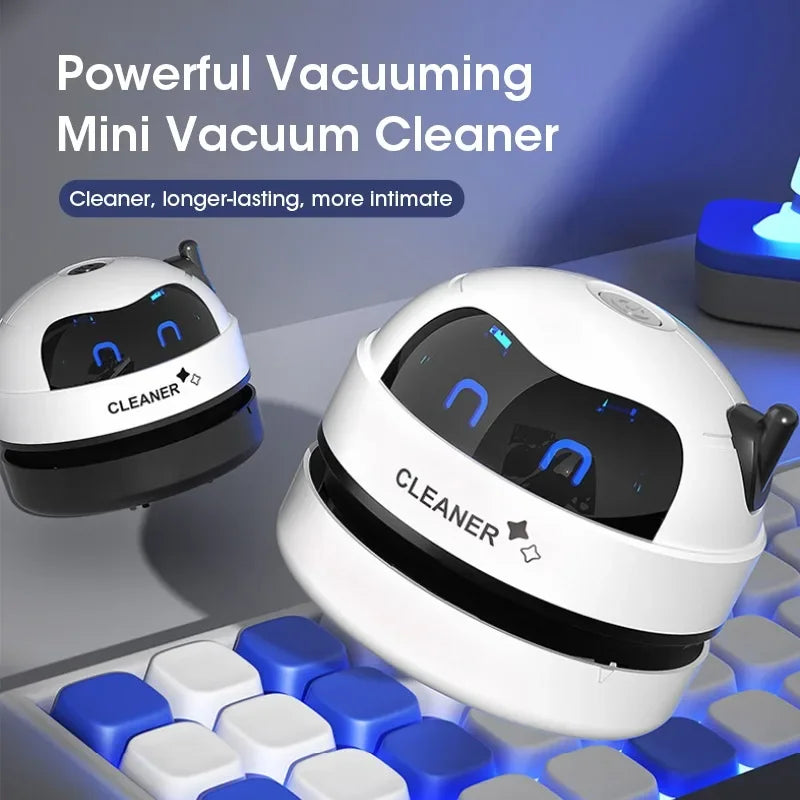 NOVORA™ Mini USB Vacuum Cleaner – Portable Cordless Desktop, Keyboard & Car Cleaning Tool