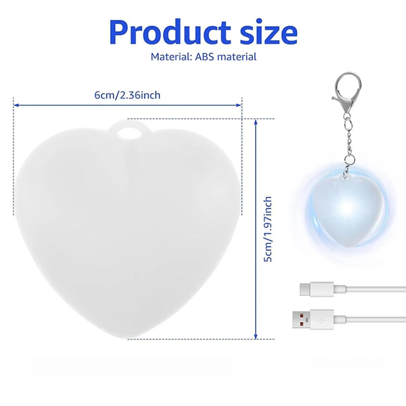 NOVORA™ HeartGlow™ Portable Handbag Light – USB Rechargeable Touch Sensor Purse Light