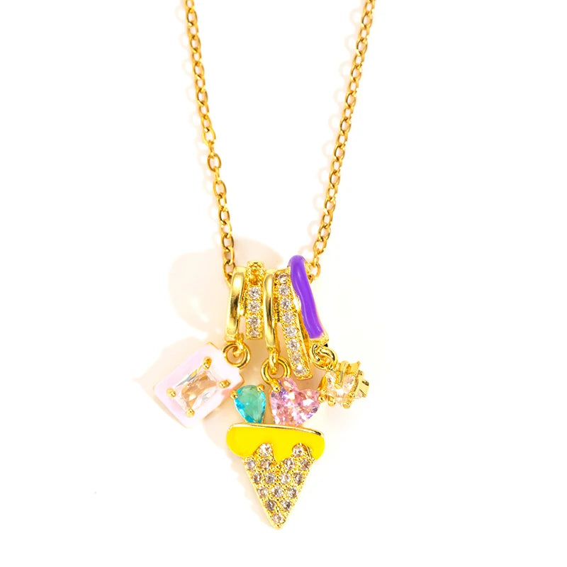 NOVORA™Necklace with Star & Crystal Pendant
