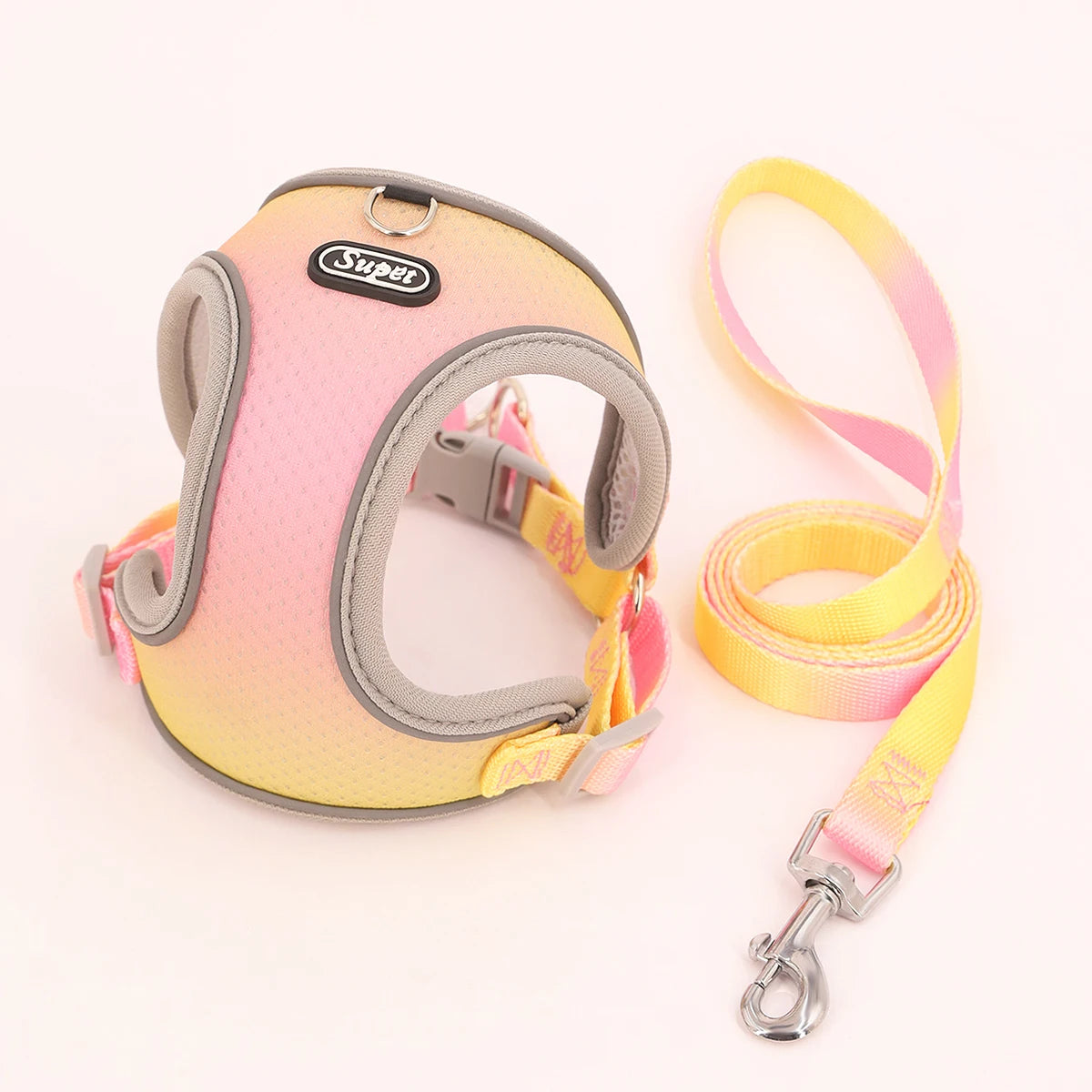 Peitoral Ajustável para Cães com Trela – Arnês Respirável Refletivo, Confortável e Seguro para Passeios | Tamanhos S, M, L e XL