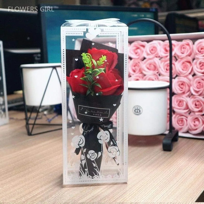 Bouquet Eterno com Rosa Artificial – Presente Romântico