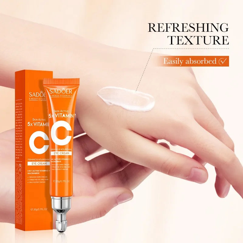 Creme de Olhos Vitamina C Anti-Olheiras e Bolsas – Firmeza e Hidratação