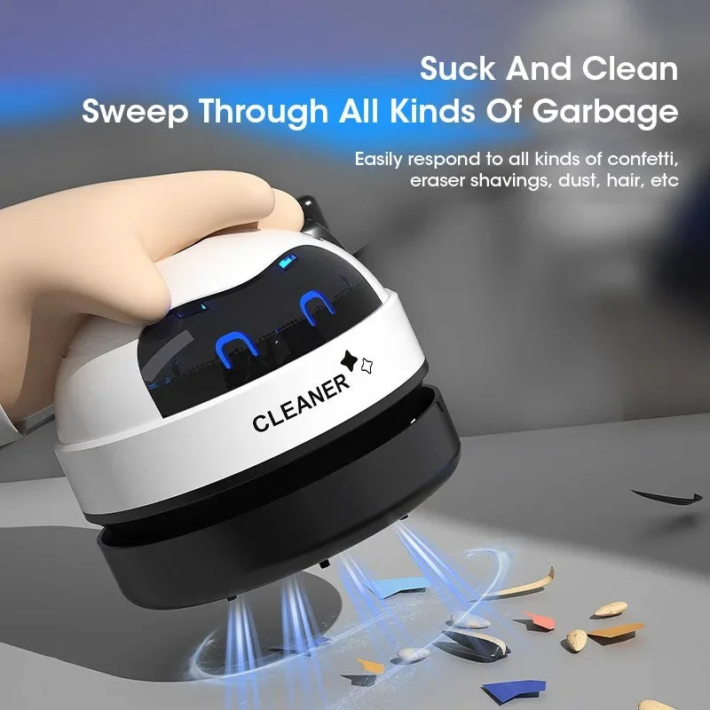 NOVORA™ Mini USB Vacuum Cleaner – Portable Cordless Desktop, Keyboard & Car Cleaning Tool