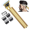 Máquina de Cortar Cabelo Profissional T9 Vintage Sem Fios – Aparador de Barba, Cabelo e Contornos Recarregável USB