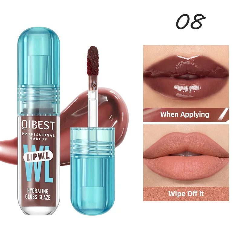 NOVORA MirrorGloss™ | Long-Lasting Mirrored Lip Gloss Jelly – Intense Hydration and Glass-Like Shine