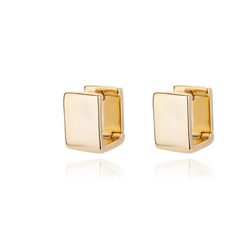Brincos Chunky Vintage em Aço Inoxidável Dourado | NOVORA