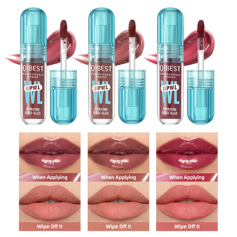 NOVORA MirrorGloss™ | Long-Lasting Mirrored Lip Gloss Jelly – Intense Hydration and Glass-Like Shine