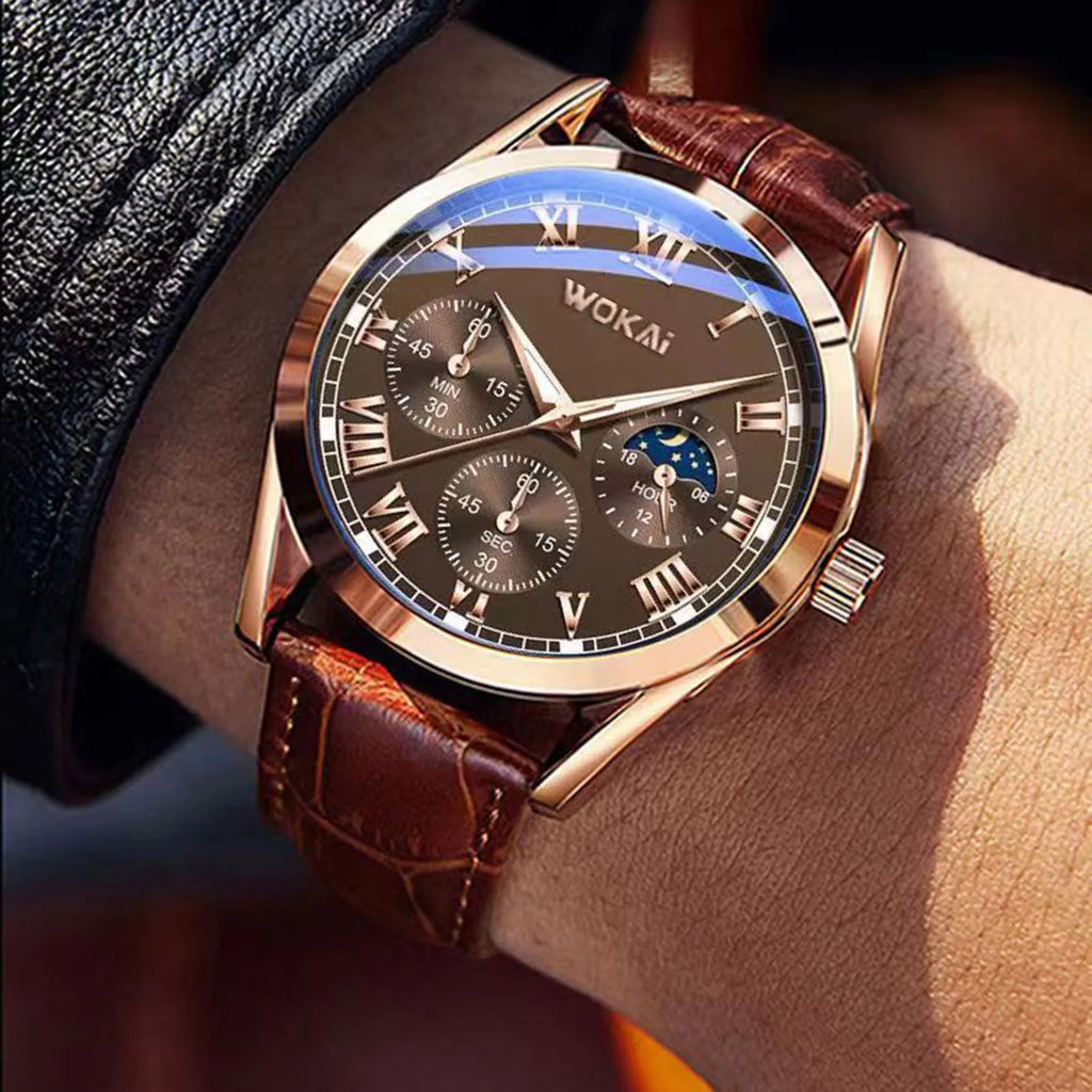 Relógio Masculino Elegance Quartz | Design Premium à Prova de Água