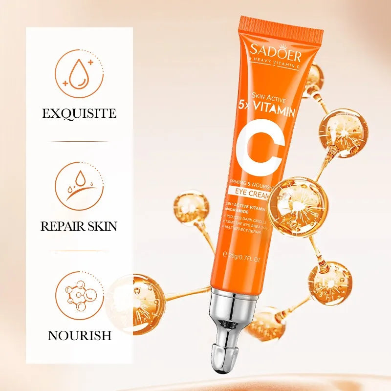 Creme de Olhos Vitamina C Anti-Olheiras e Bolsas – Firmeza e Hidratação